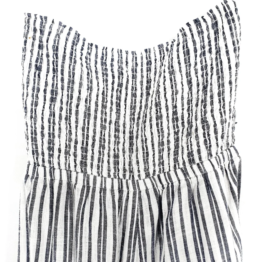 Aerie Strapless Tie Front Pinstripe Jumper - Picture 6 of 8